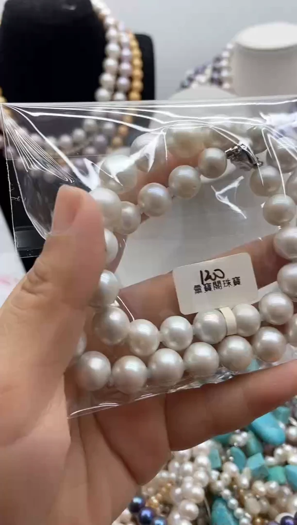 颈饰钛钢淡水珍珠20