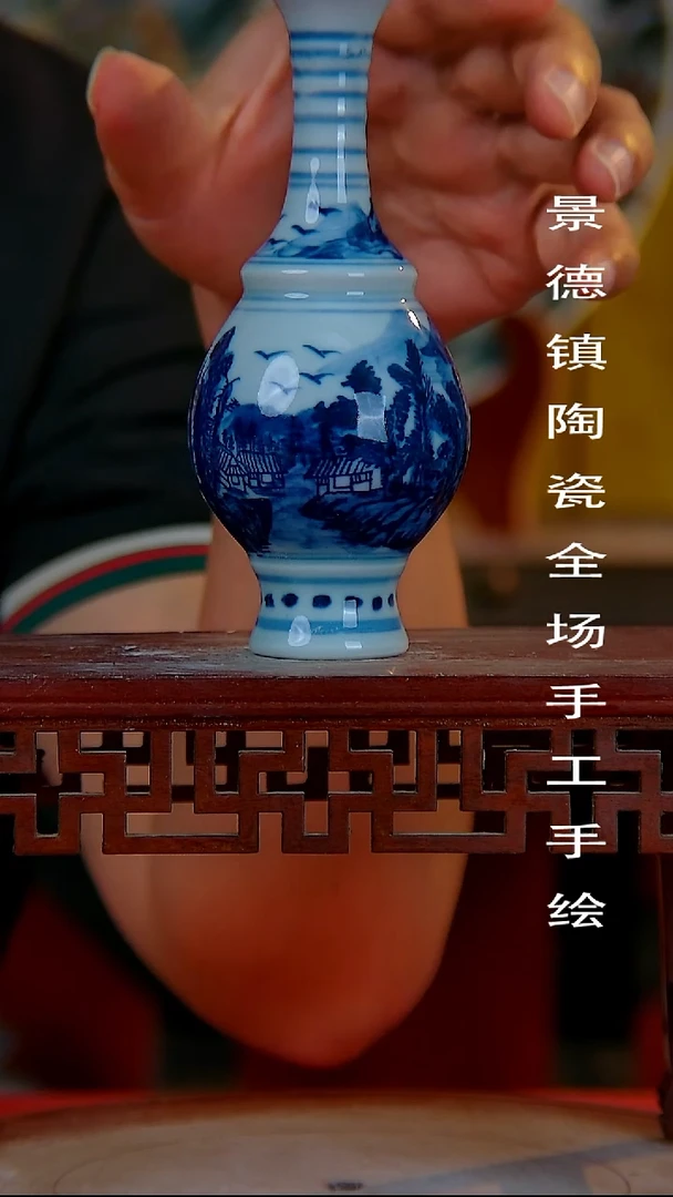 摆件手景德镇陶瓷 全场手工绘
