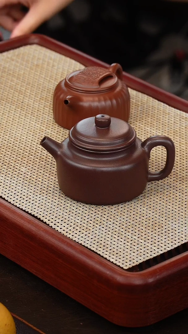 茶壶紫砂侯峰底槽清德钟200cc