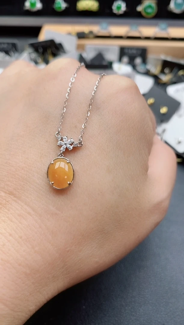 套链银S925镶嵌翡翠1