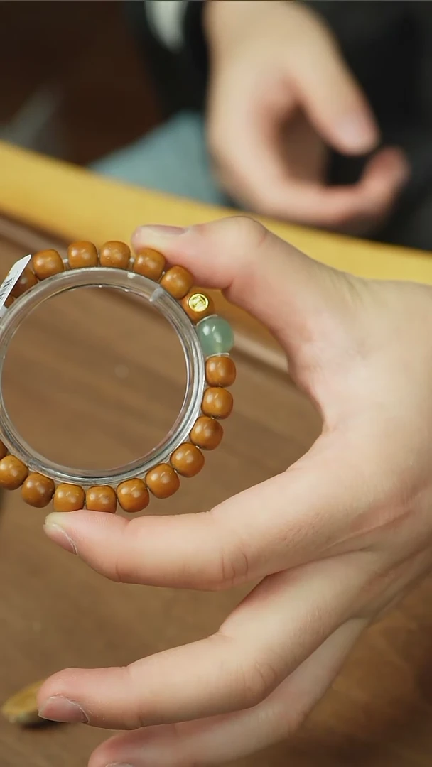 【闪购商品】紫金鼠手串3002姜黄皮实心老型9x8+小玉