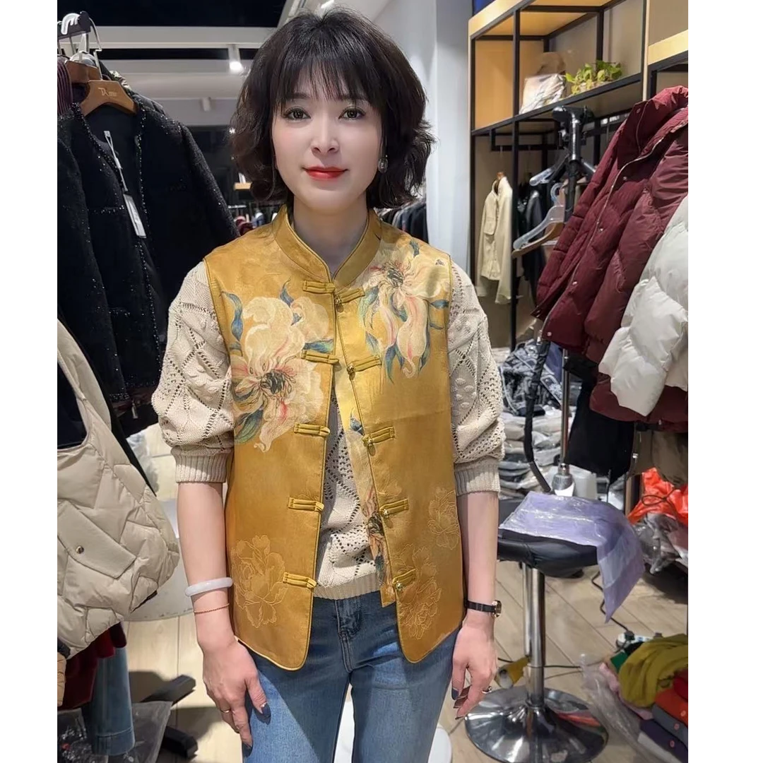 2503花卉民族风马甲