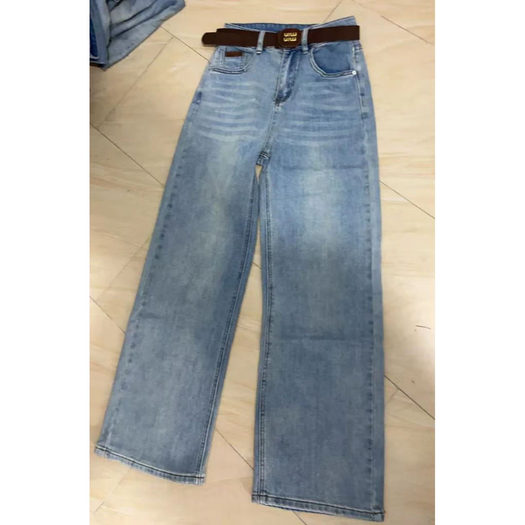 2025新款春秋牛仔裤 裤长100左右