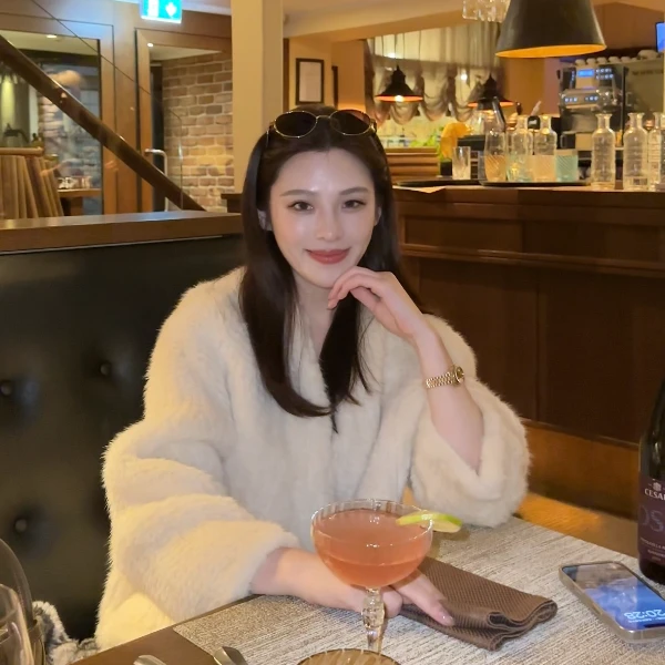 YUYU WANG【暖域】极度奢华~ 稀有水貂皮草+纯手工整貂皮草外套女