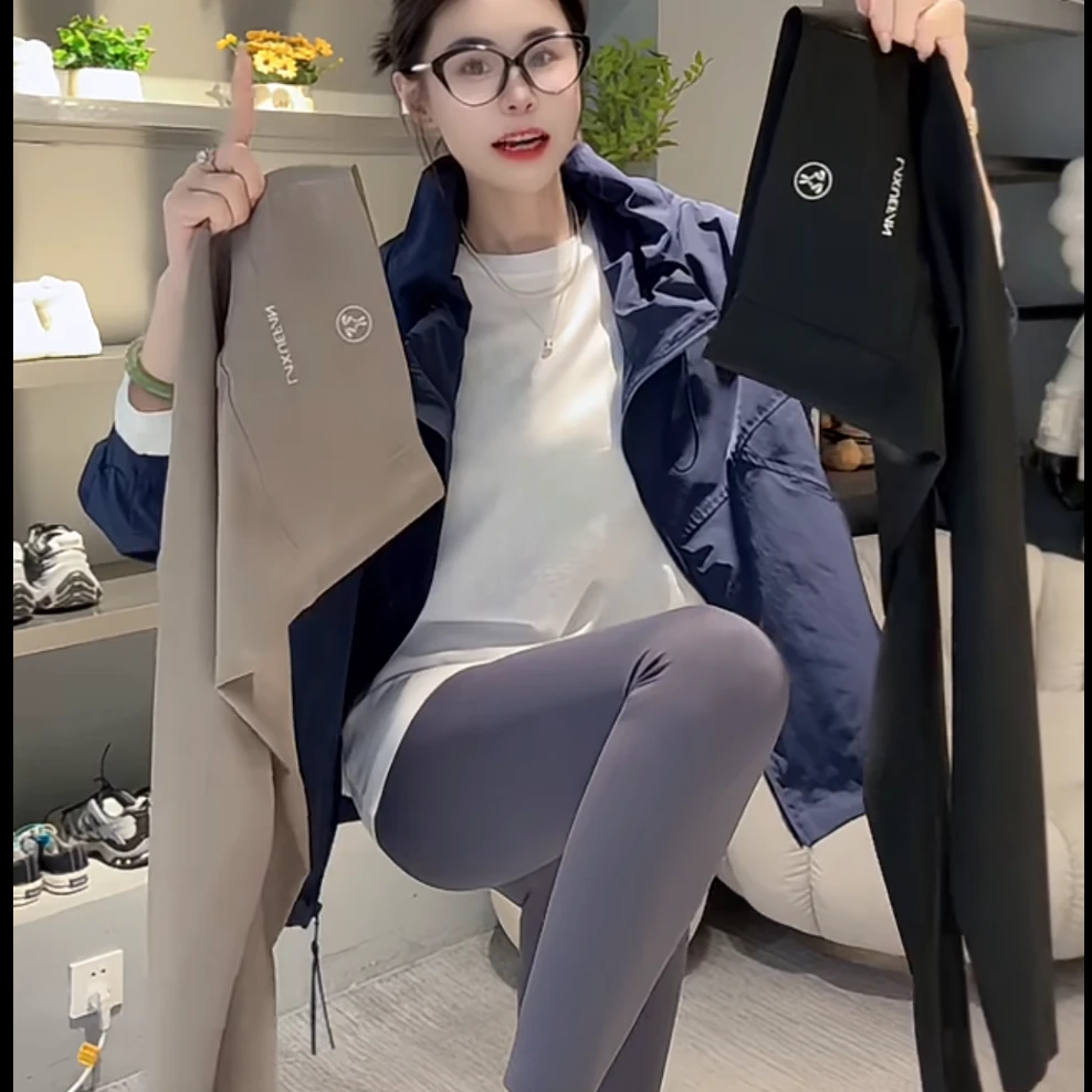 2025春夏显瘦轻薄芭比裤高腰收腹提臀瑜伽裤外穿鲨鱼裤打底裤915