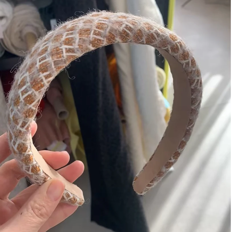 意大利 羊毛交织小香风 发箍 布料 服装 面料DIY手工布艺