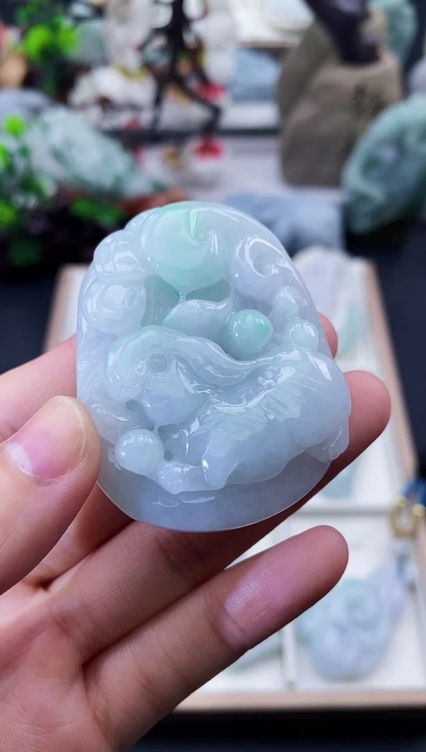 颈饰未镶嵌翡翠天然缅甸A货翡翠