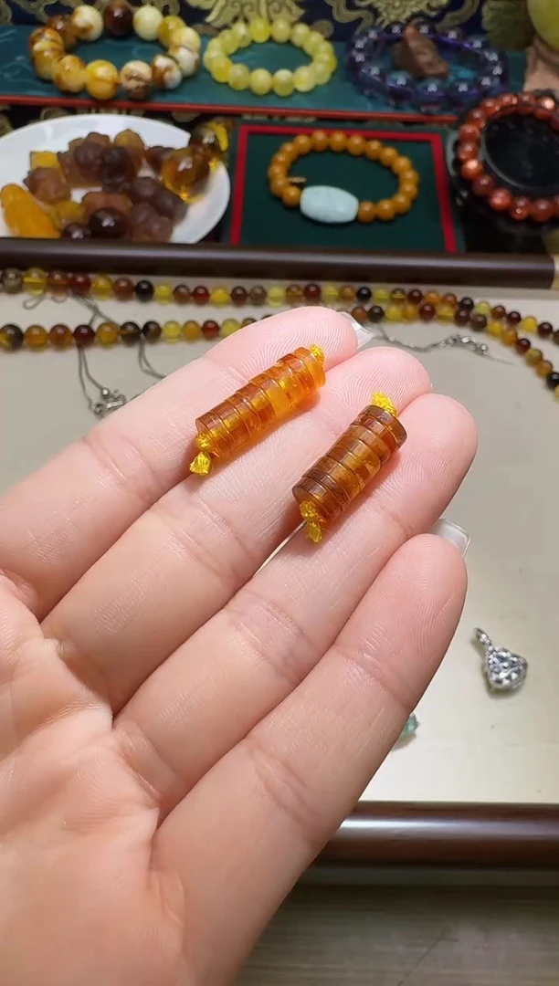 琥珀吊坠(不含链)未镶嵌多样性发一件 741