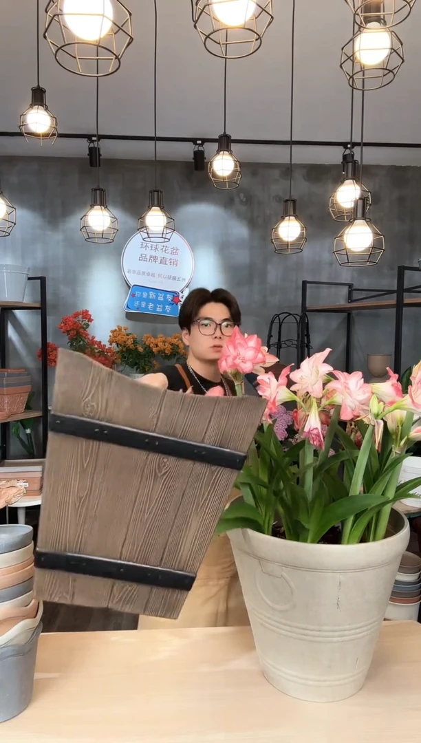 松木木桶浅色4只带托