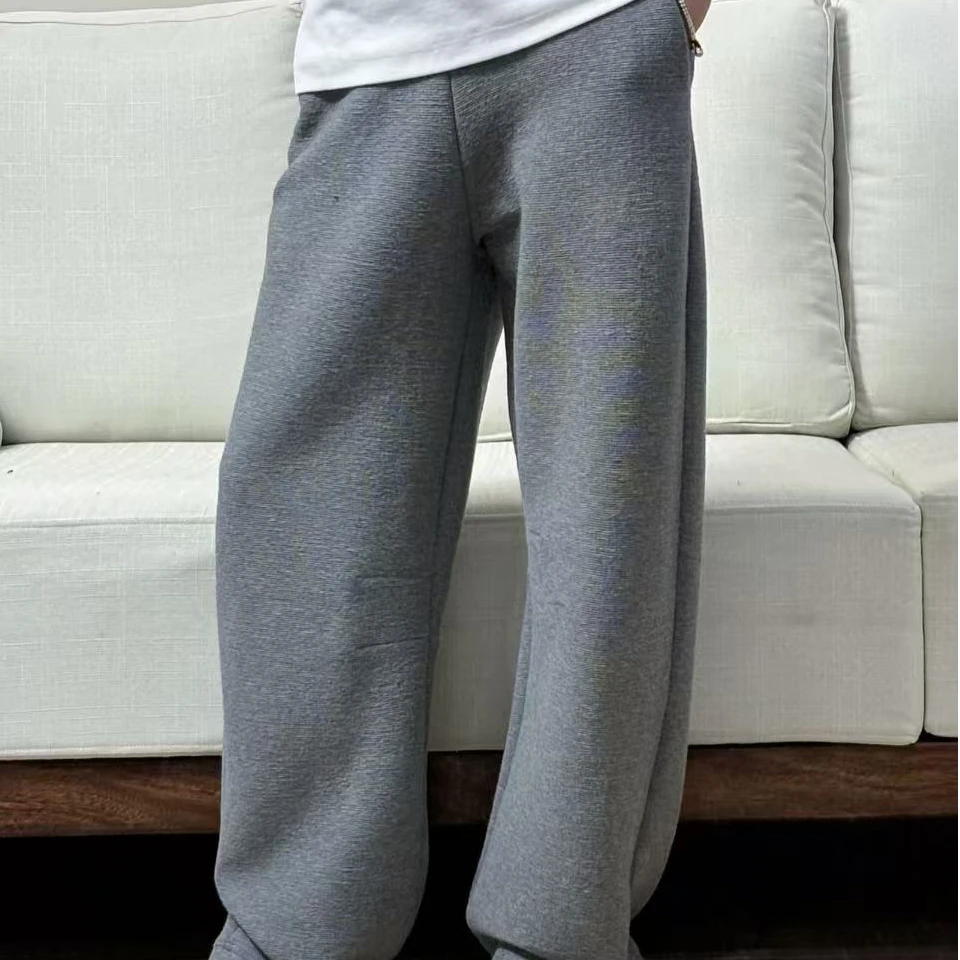 2025早春高端弧形香蕉裤定制纹理时尚锥形裤YX80152