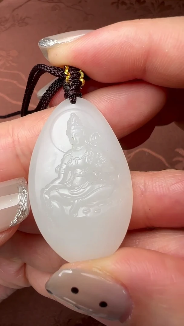 【闪购商品】和田玉吊坠(不含链)未镶嵌山流水观音6HBHT500040