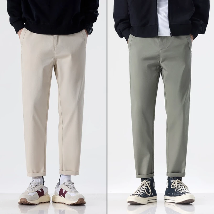 加绒/不加绒可选2025新款秋冬百搭简约修身男士休闲裤 9015 SX