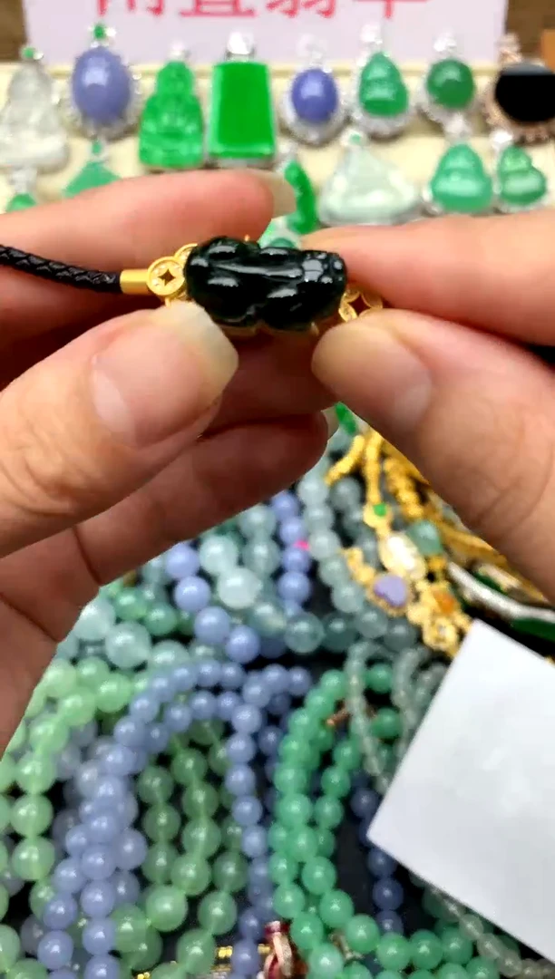 18K金镶嵌手绳翡翠373-中国好珍宝