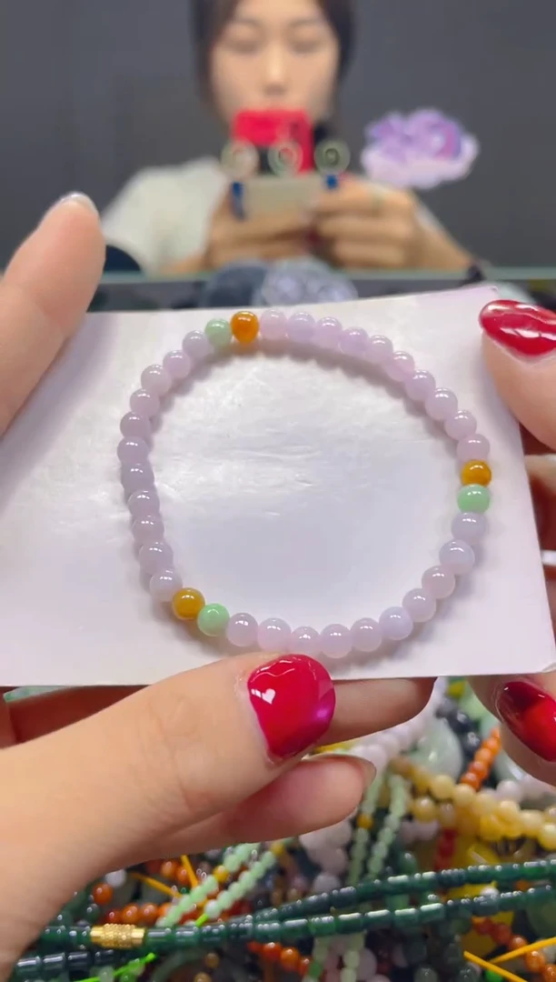 颈饰未镶嵌翡翠5MM/B/翡翠A货，一件也是批发价