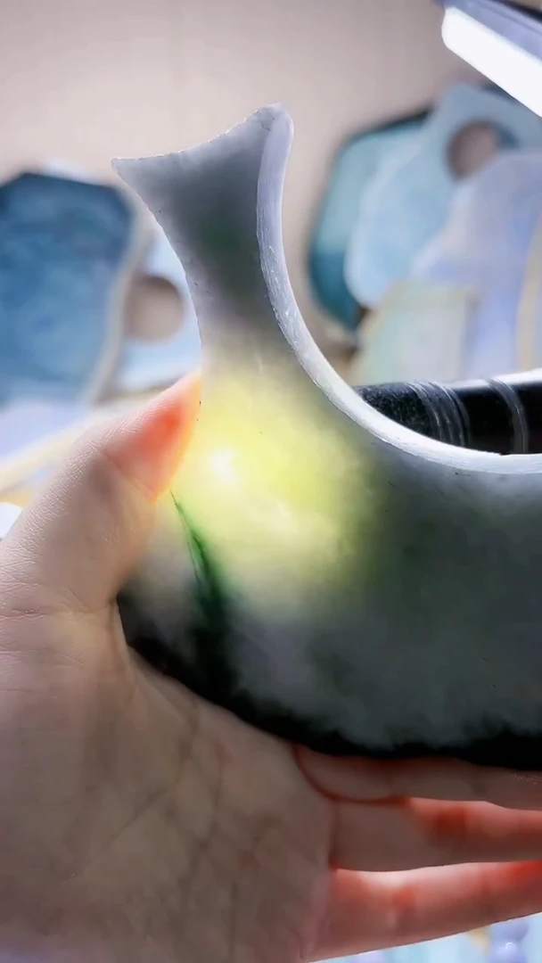 翡翠未镶嵌颈饰翡翠A货 姜谭971