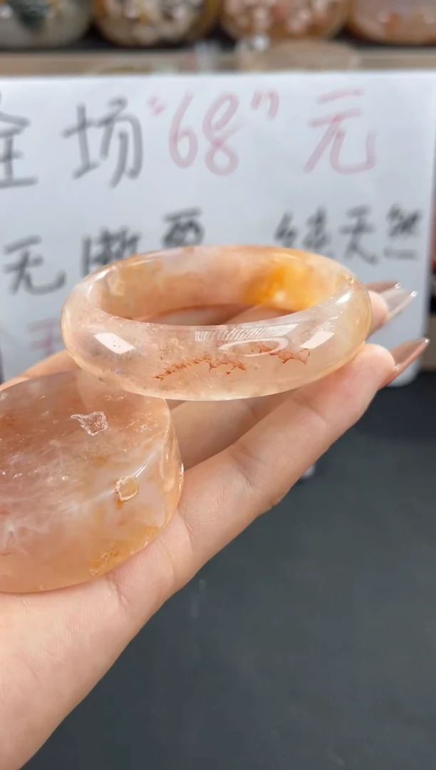 未镶嵌手镯石英质玉51(赠送镯心）