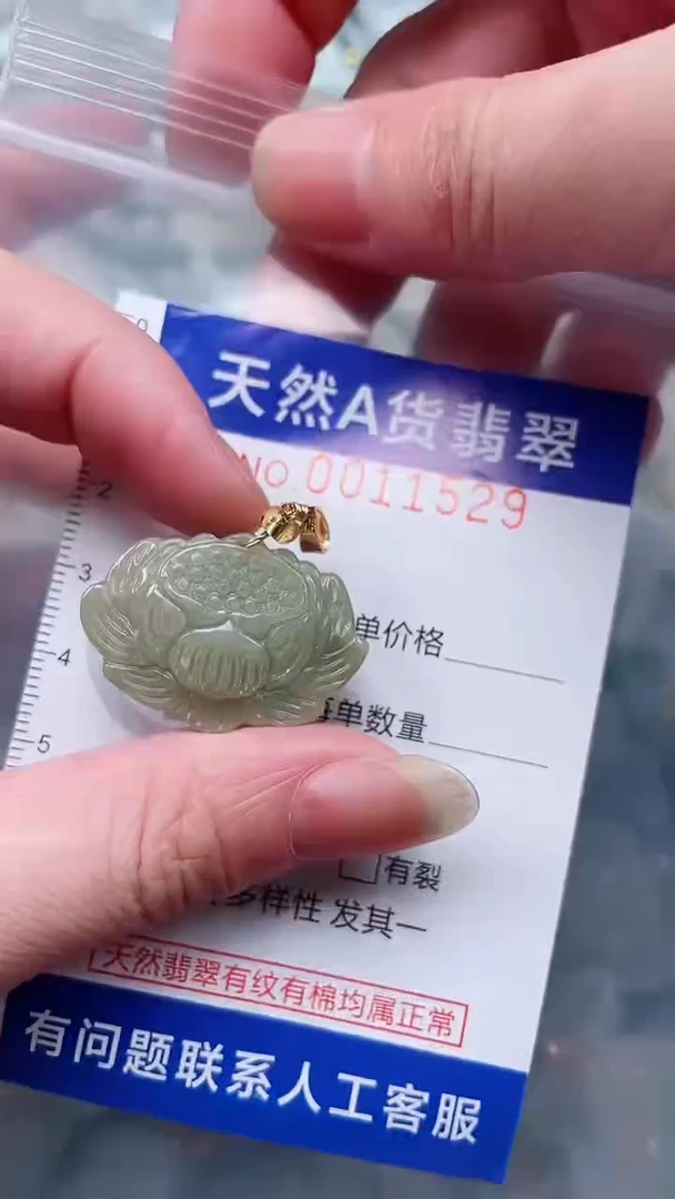 翡翠未镶嵌吊坠(不含链)1