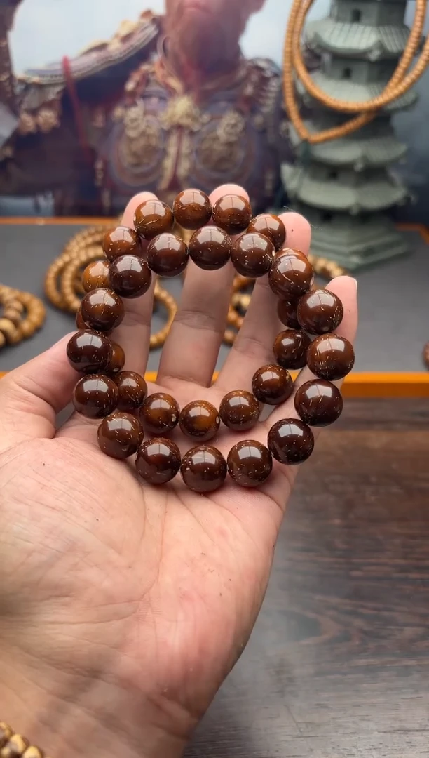 紫金鼠手串3号光珠