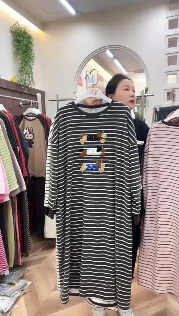 棉长袖睡裙160斤以下