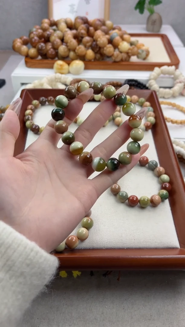 【闪购商品】菩提根/象牙果手串阿拉善圆珠12mm手串