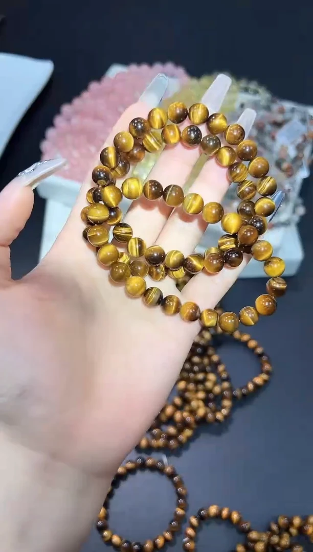 木变石（虎睛石）手串未镶嵌54e多样性发其一【1条】默认微瑕