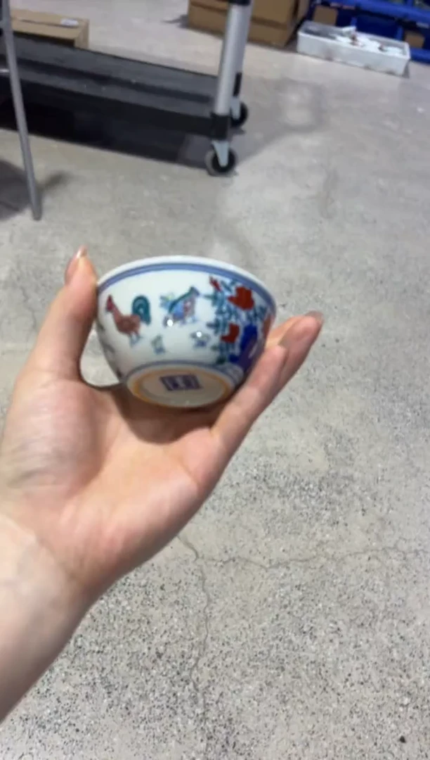 瓷片 鸡缸杯