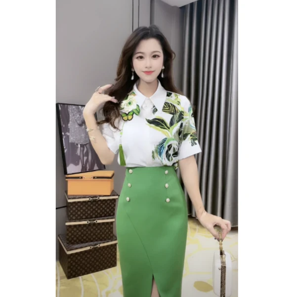 【芙娜妮轻奢】国内设计师品牌夏季新款气质设计感潮裙F2321372B