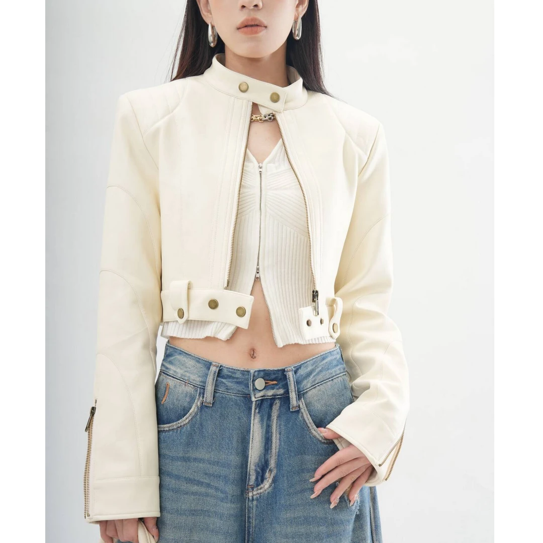 【微瑕！NO退NO换】欧美风立领短款短外套W507-1