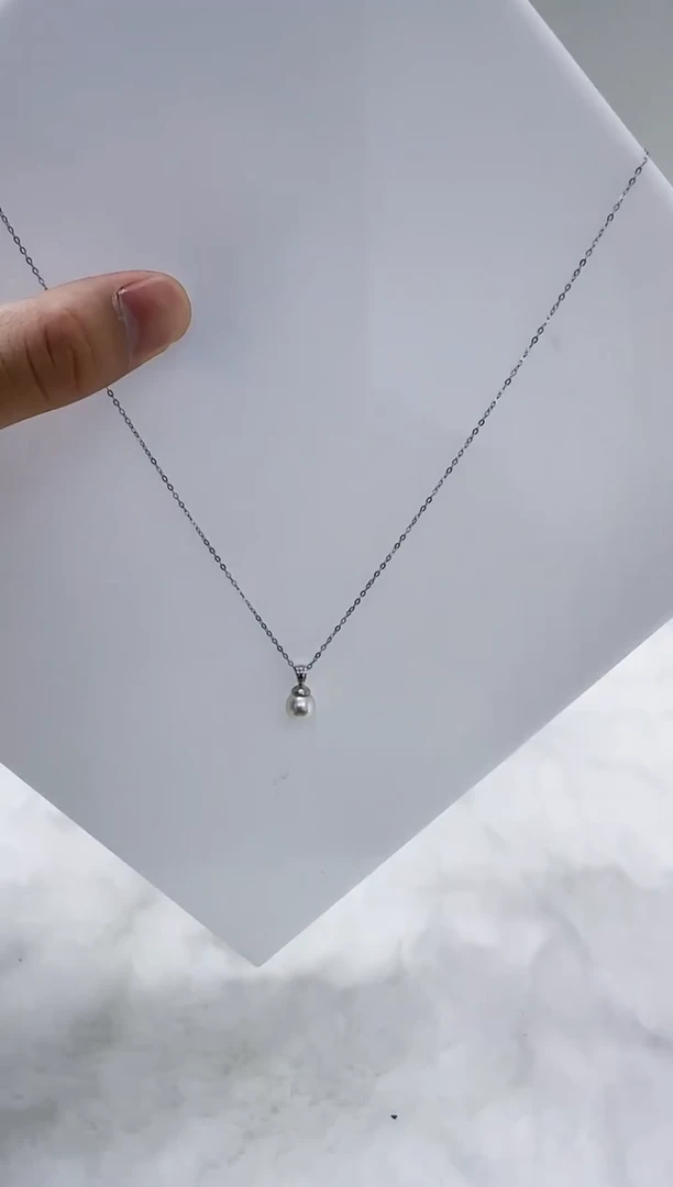 银S925镶嵌海水珍珠DA珍珠吊坠7  c1258