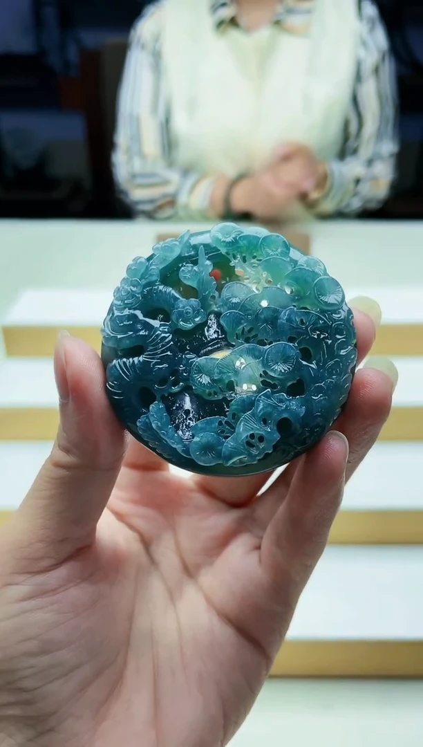 定制翡翠未镶嵌毛货08160280多样性发其一