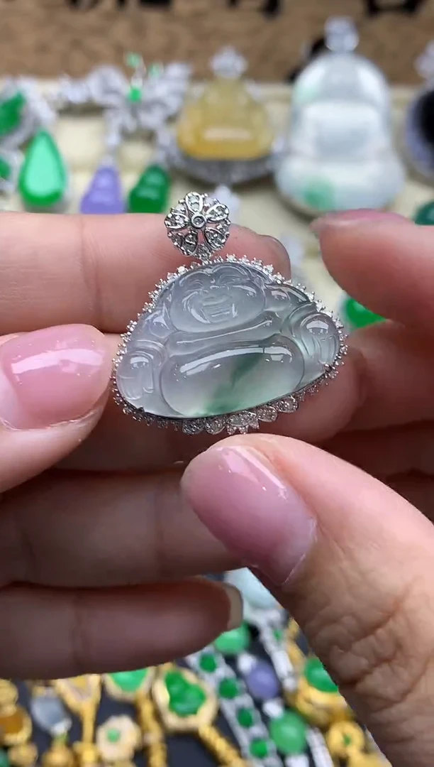 【闪购商品】翡翠颈饰18K金镶嵌566-中国好珍宝