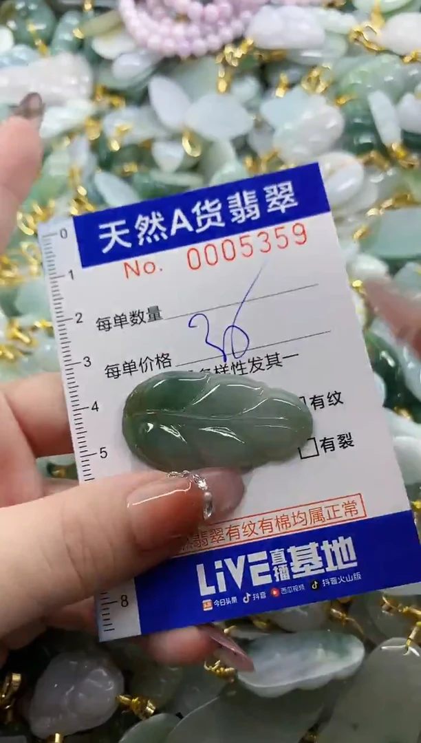 颈饰未镶嵌翡翠天然A货翡翠