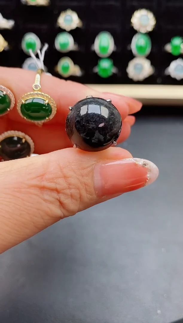 【闪购商品】翡翠戒指银S925镶嵌1111111