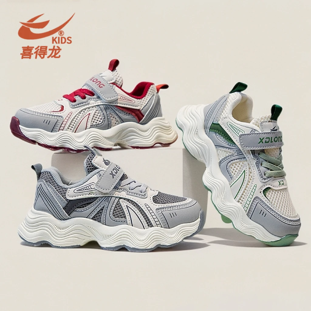 2025年新款儿童夏季单网面运动鞋男女童休闲软底运动鞋小学生