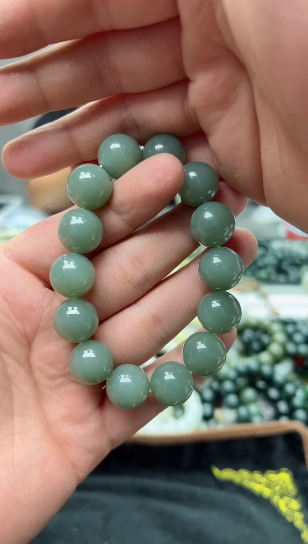 手串未镶嵌和田玉且末蓝16