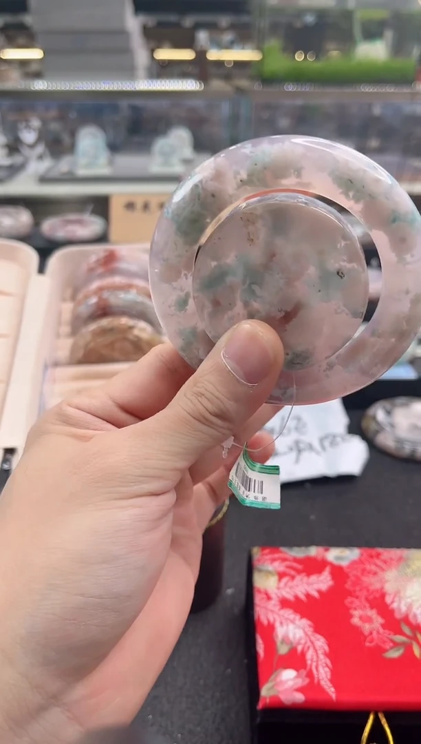 未镶嵌手镯石英质玉尘*丷圈口（赠品镯心）