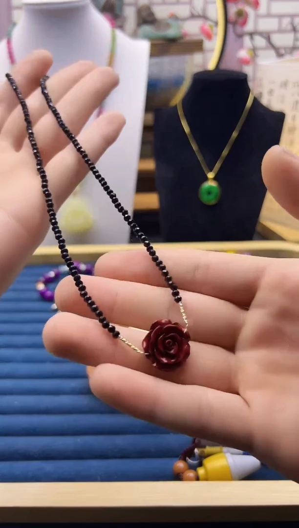 【闪购商品】尖晶石颈饰14K金镶嵌X257