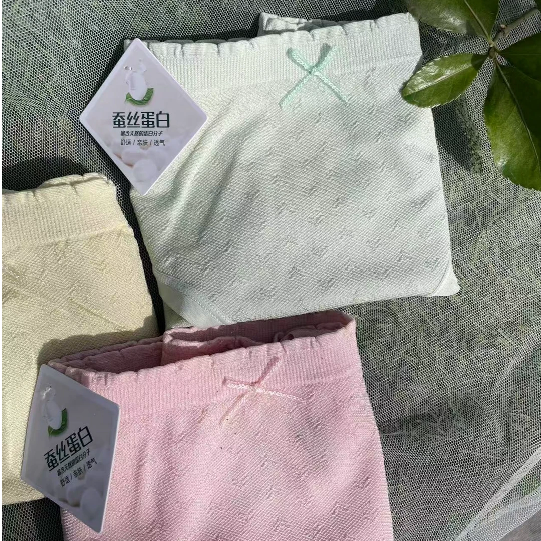 邻家小妹风蚕丝蛋白蕾丝内裤舒适透气薄感亲肤