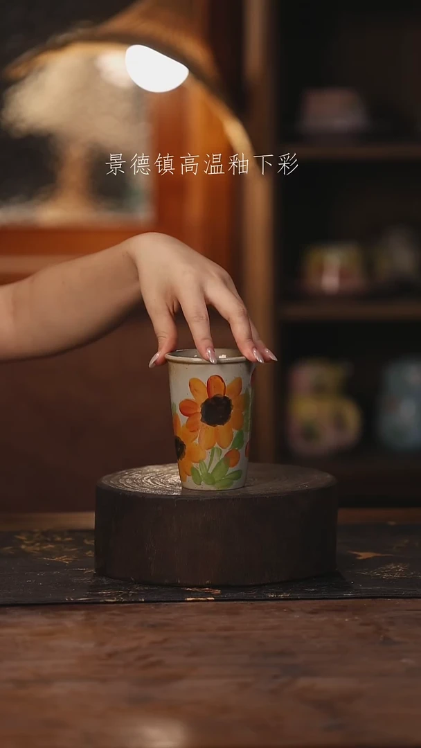 陶瓷景德镇高温釉下手绘陶瓷343