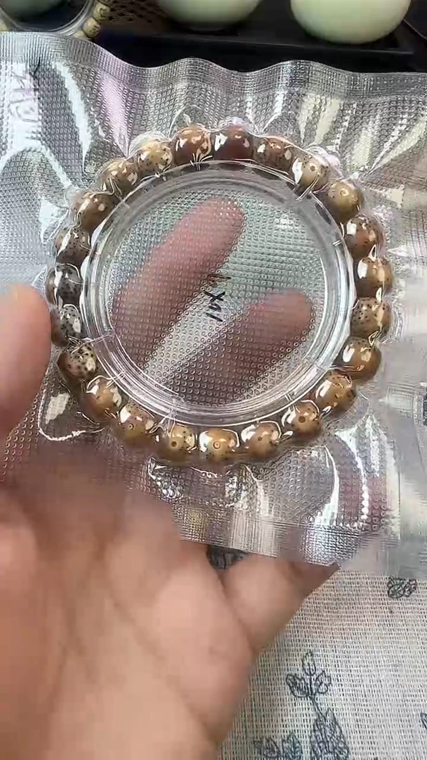 手串星月菩提19石玉料糯冰单圈10×9高透精工福利