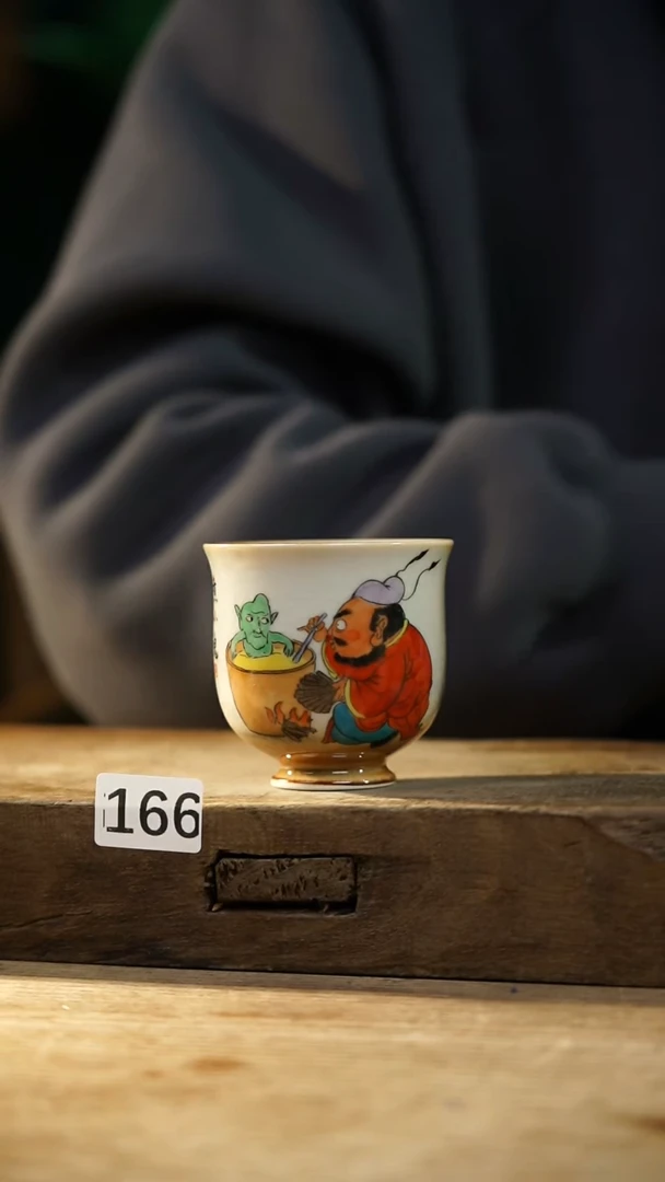 瓷片设计师手作！！！落单设计师系列！！！！手握杯