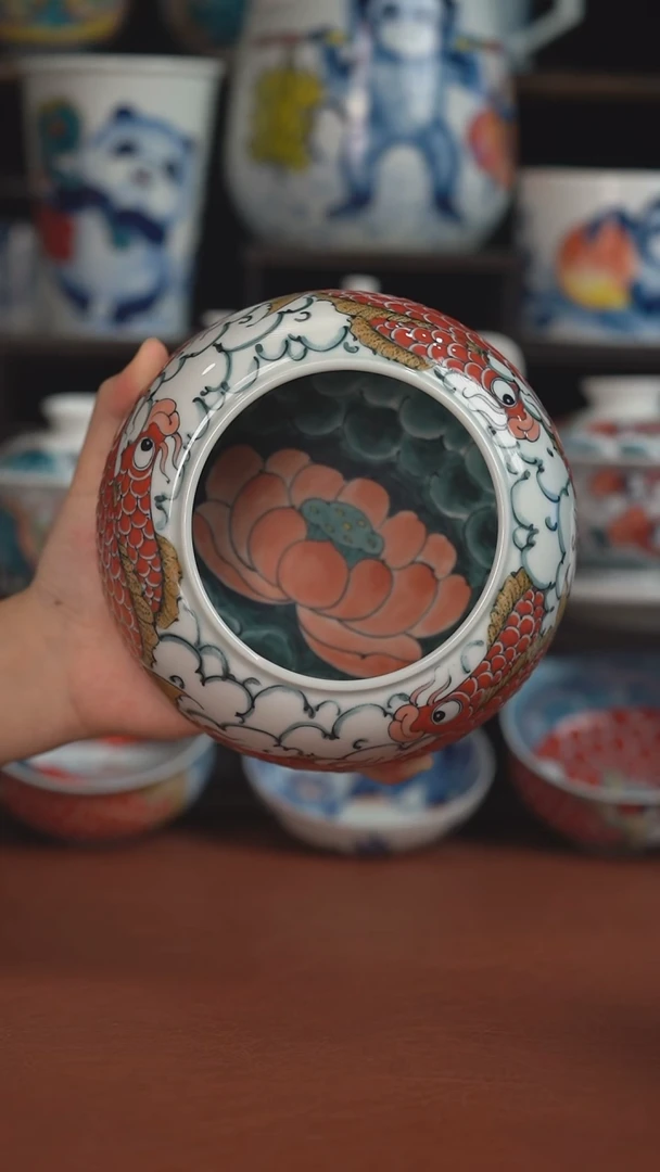 老师作品池鱼茶渣缸（微瑕福利 ）