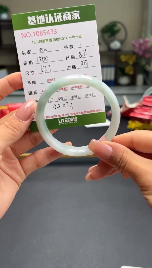 翡翠手镯未镶嵌多人