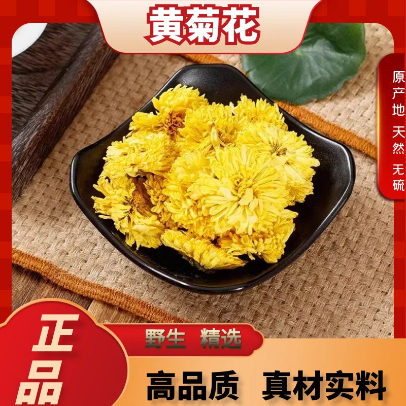 精选正品黄菊花当季黄菊花茶散装婺源黄野菊花花干金银花泡水养生