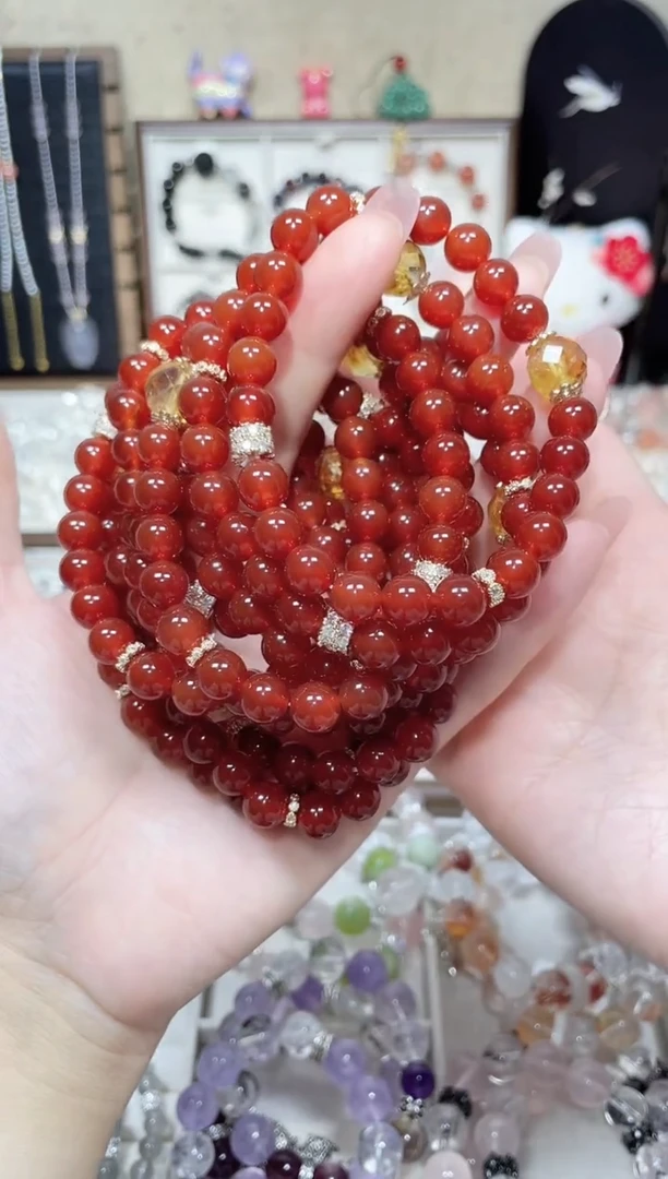 【闪购商品】玛瑙/玉髓手串合金【女神节特别款】设计款手串