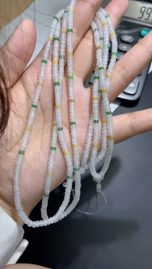 颈饰未镶嵌翡翠天然翡翠A货53多样性发一