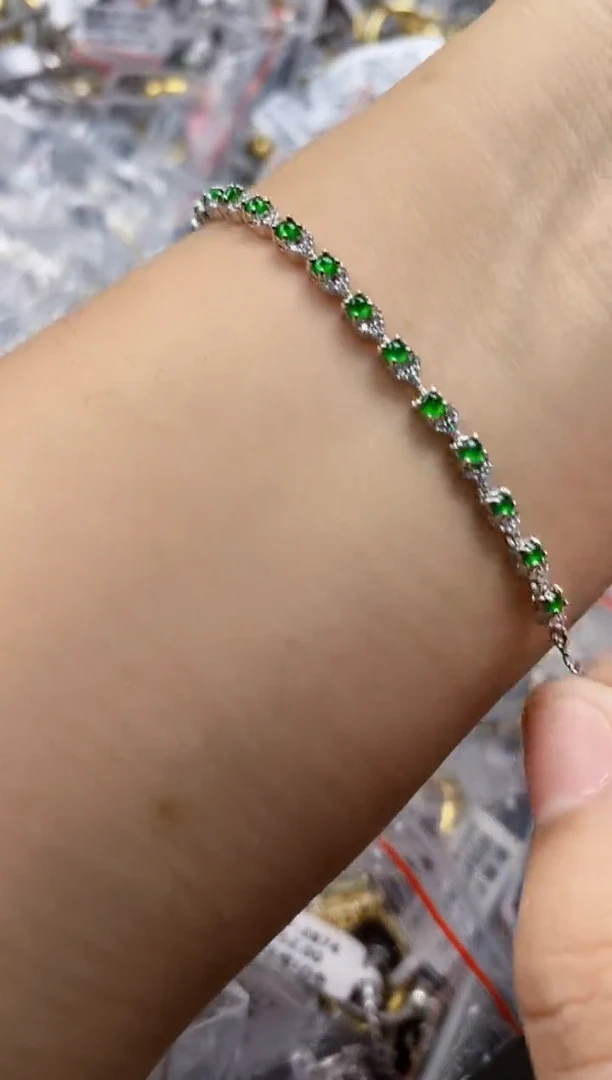 翡翠戒指银S925镶嵌3333333 1+