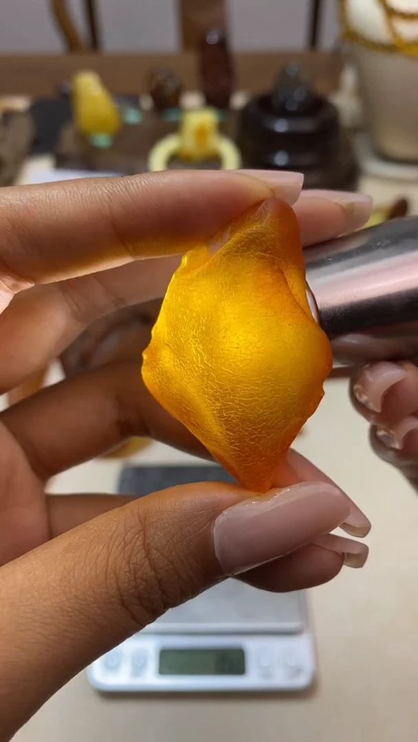 定制琥珀天然琥珀蜜蜡原石11.7g