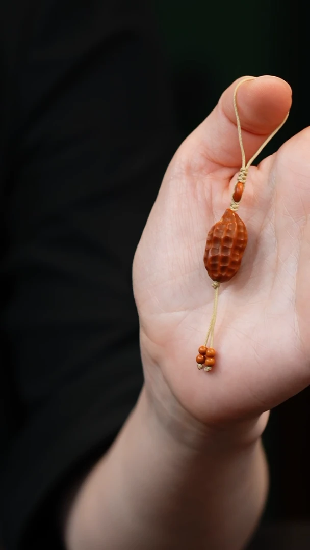 橄榄核吊坠花生单件