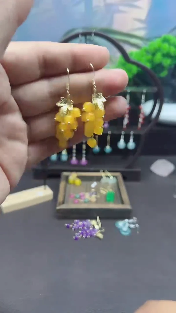 未镶嵌耳钉玛瑙/玉髓030